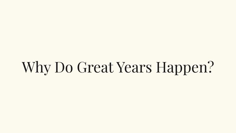 Why Do Great Years Happen? — 1959 and the Mystery of Creative Clusters