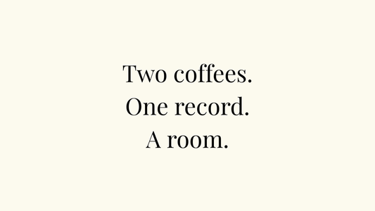 Two Coffees, One Record — And the Idea That Wouldn’t Leave Me Alone