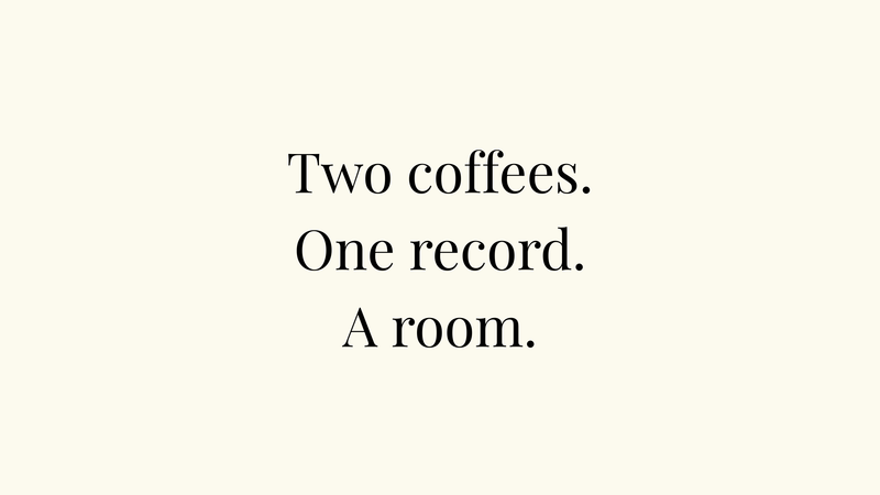 Two Coffees, One Record — And the Idea That Wouldn’t Leave Me Alone