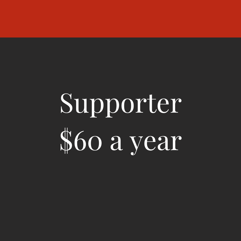 Supporter — $60 a year