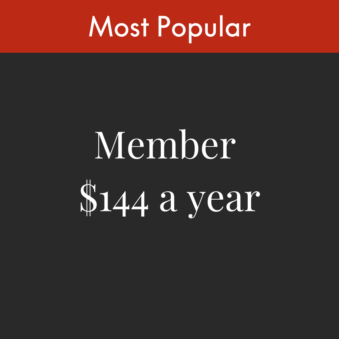 Member — $144 a year (Most popular)